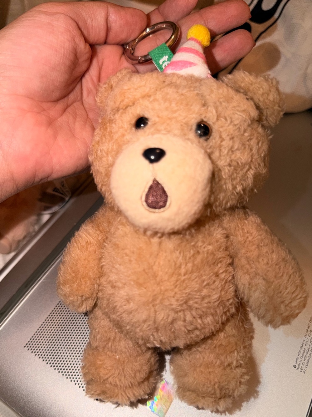 “Party” TED Bear Keychain